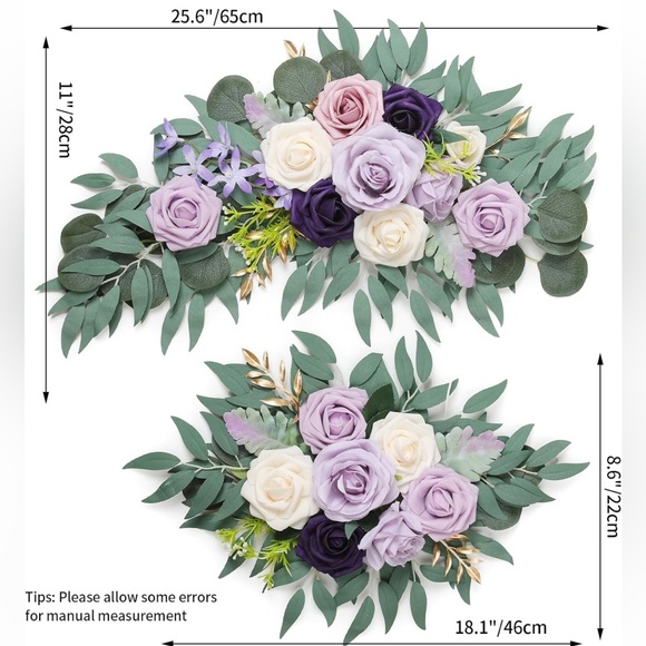 2pcs Artificial Flower Swags for decorating signs - Picture 2 of 3